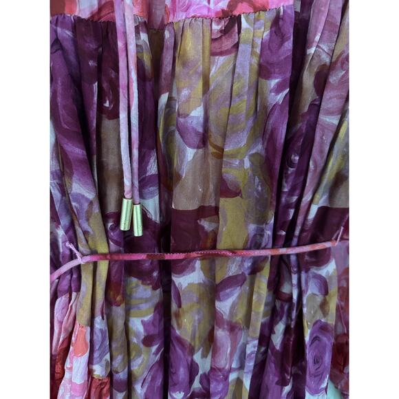 Aje Collisions Smock Maxi Dress in Kaleidoscopic Rose New - Picture 12 of 12